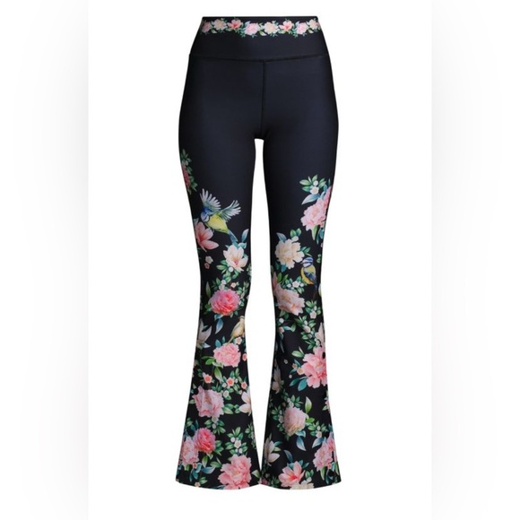 JOHNNY WAS Birdie Bee Active Flared Pants Size Small - Picture 1 of 13